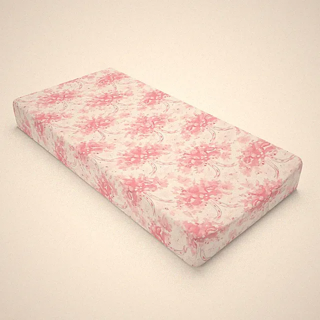 Love Shack Fancy Style Baby Changing Pad Cover Pink Floral Nursery Bedding