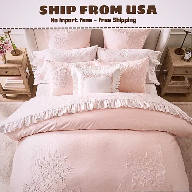 New Pottery Barn LoveShackFancy Rococo Bow Duvet Cover
