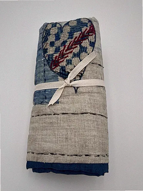 Pottery Barn Love Reversible Handcrafted Quilted Sham Standard