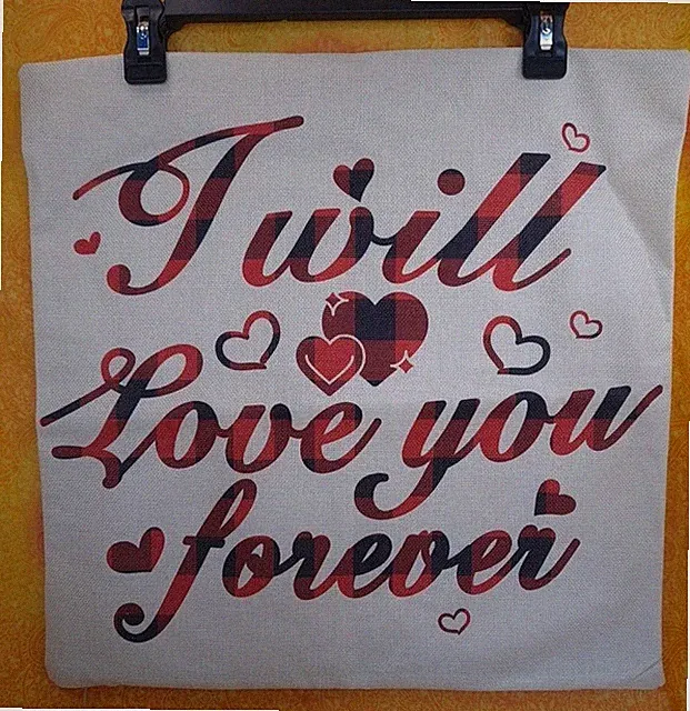 Set of 4 Valentines Day 18x18 Pillow Covers All I Want Is You, Happy Love Day