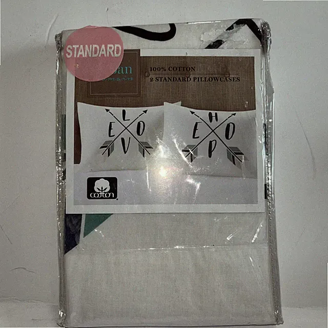 Urban Domain Love Hope 2 Standard Pillowcases NEW