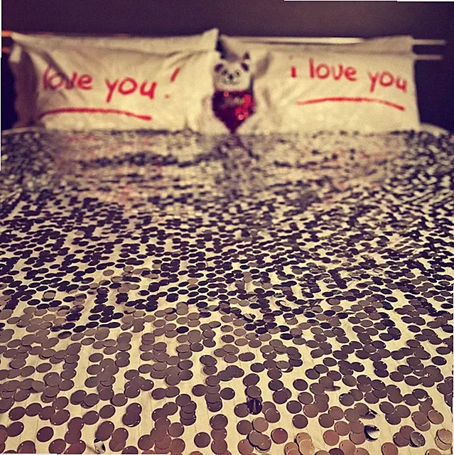 Valentines Day I Love You Romantic Pillowcase Cover
